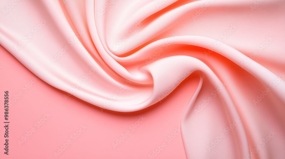 Obraz premium A textured background of soft, flowing fabric, capturing the delicate feel of materials.