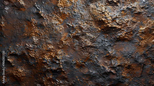 texture floor wall iron plate rusty damaged scratches silver brown red wallpaper for background web design copy space