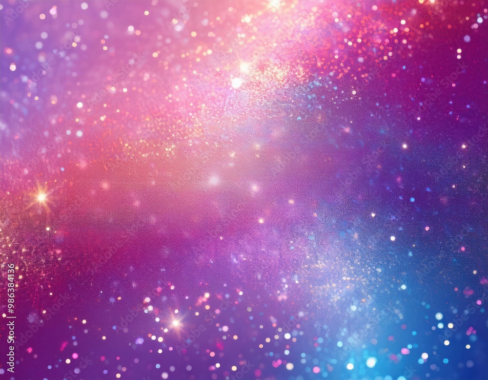 Pink and blue galaxy-inspired glitter sparkle Pink and blue galaxy-inspired glitter sparkle