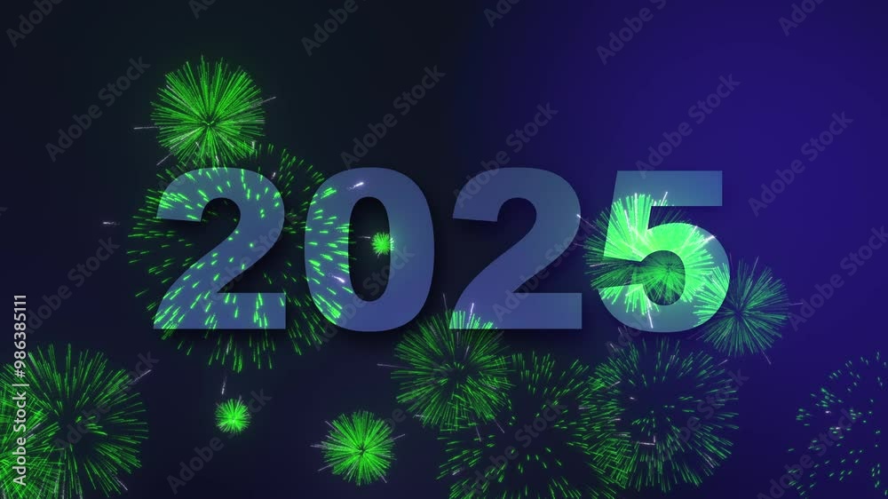 Vibrant festive background celebrating transition from 2024 to 2025 new year, illuminated green fireworks, dazzling lights and joyful atmosphere, holiday greeting card design. Vibrant festive background celebrating transition from 2024 to 2025 new year, illuminated green fireworks, dazzling lights and joyful atmosphere, holiday greeting card design.