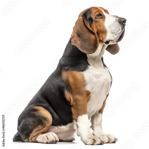 Basset Hound Isolated