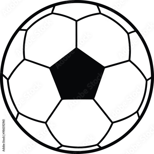 Vibrant Soccer Ball Vector Illustration to Elevate Your Sports Artwork 