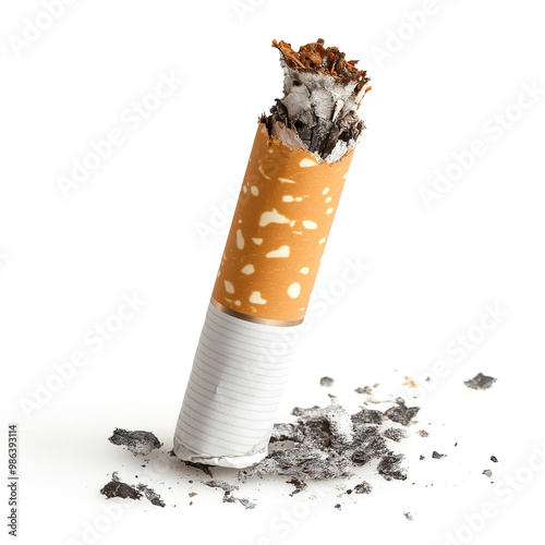 Broken Cigarette Isolated
