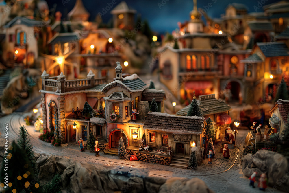 Naklejka premium Christmas Crib