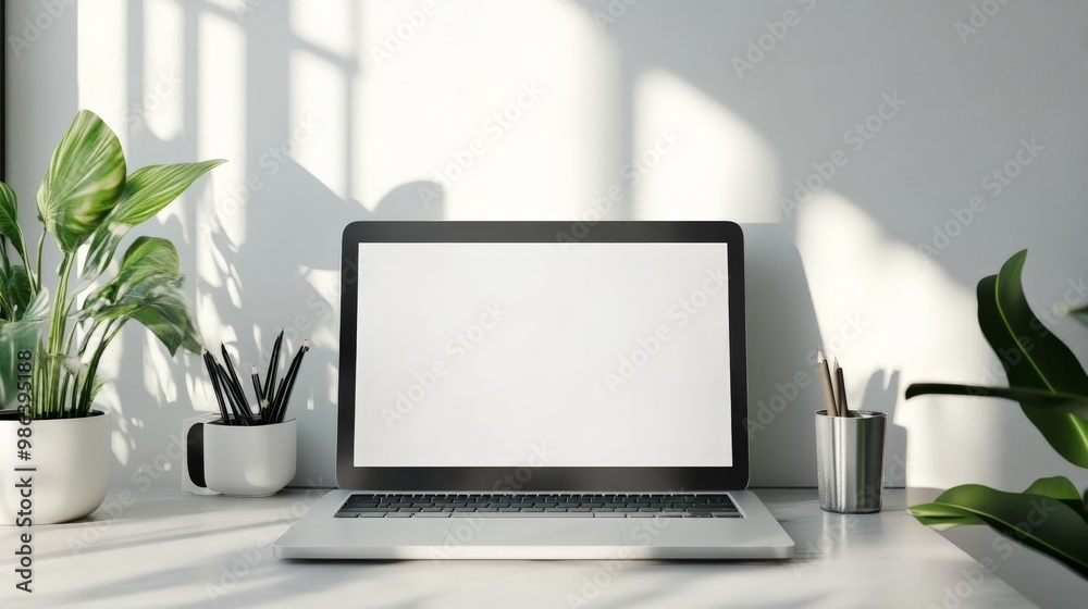 Modern minimalist workspace Modern minimalist workspace