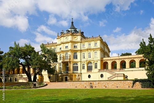 Ploskovice - Czech Republic, baroque castle.
The architect is not clearly specified. He is either Octaviano Broggio,
or Kilián Ignác Dientzenhofer. The documents were not preserved. photo