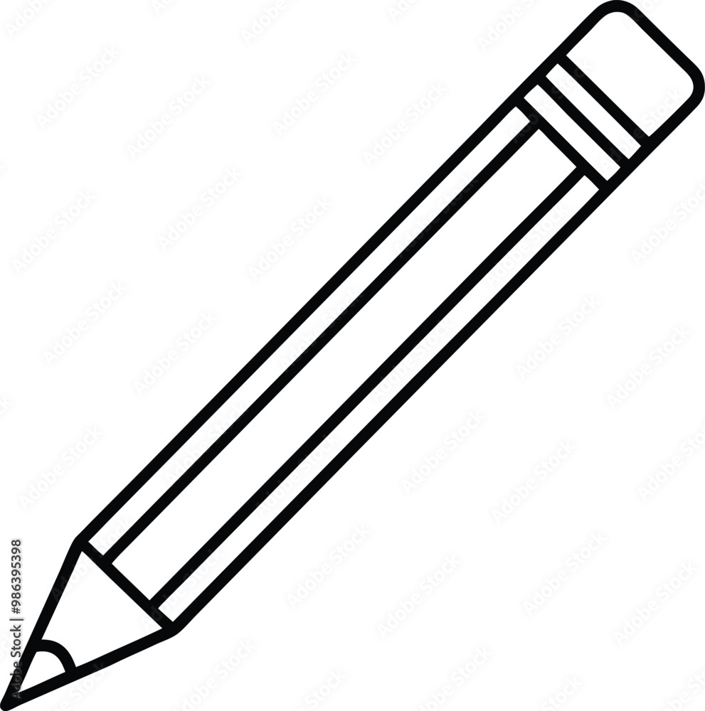 Sleek Pencil Icon Vector Graphics Perfect for Education Themes
Sleek Pencil Icon Vector Graphics Perfect for Education Themes