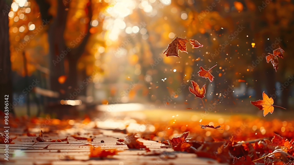 Beautiful autumn landscape with Colorful foliage Beautiful autumn landscape with Colorful foliage