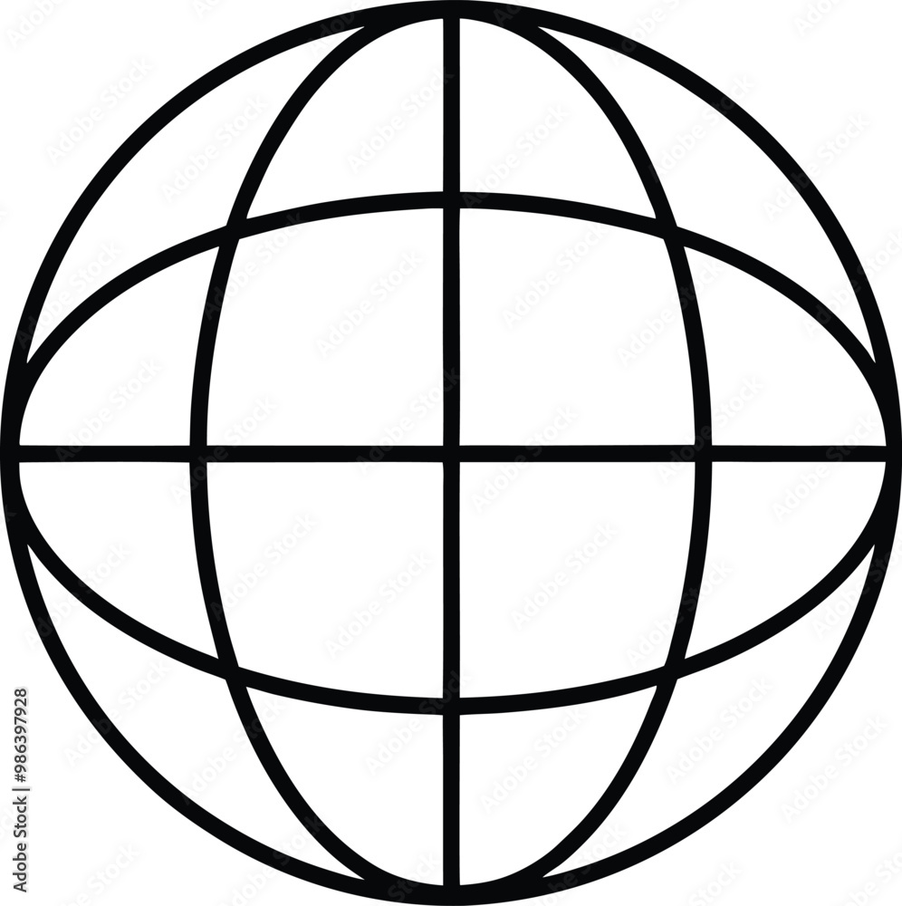 Unique Vector Globe Icon Design Perfect for Travel and Exploration
Unique Vector Globe Icon Design Perfect for Travel and Exploration