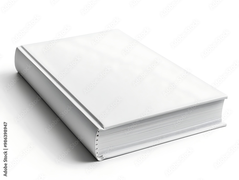 Blank white book isolated on white background. 3d illustration. Blank white book isolated on white background. 3d illustration.