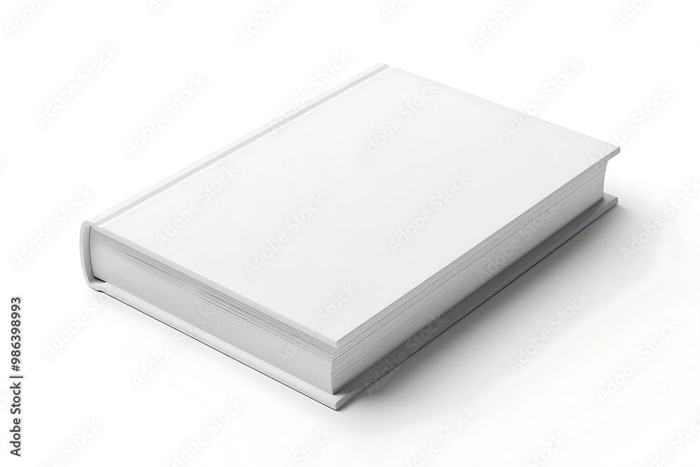 Blank white book isolated on white background. 3d illustration. Blank white book isolated on white background. 3d illustration.