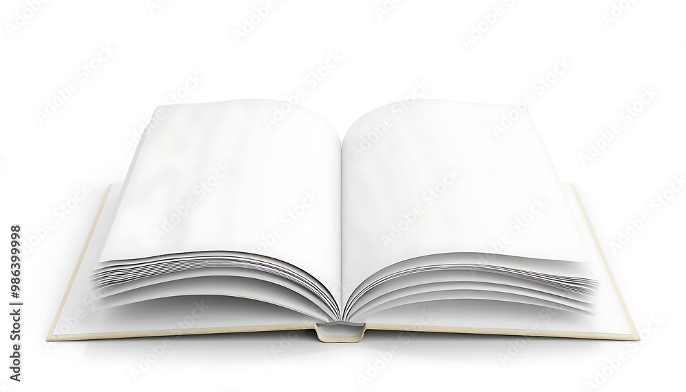 Blank white book isolated on white background. 3d illustration. Blank white book isolated on white background. 3d illustration.