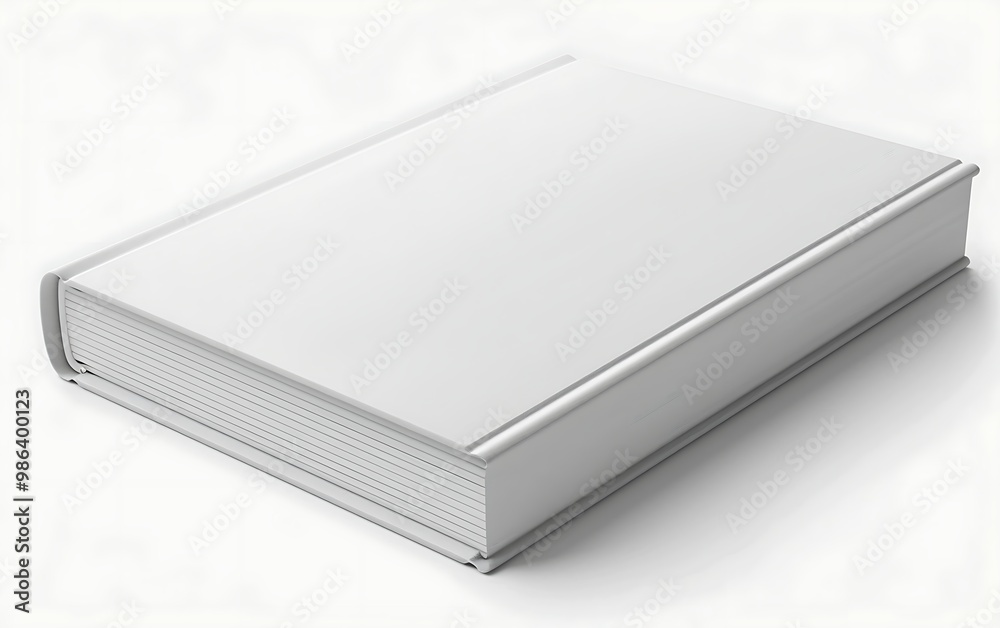 Blank white book isolated on white background. 3d illustration. Blank white book isolated on white background. 3d illustration.