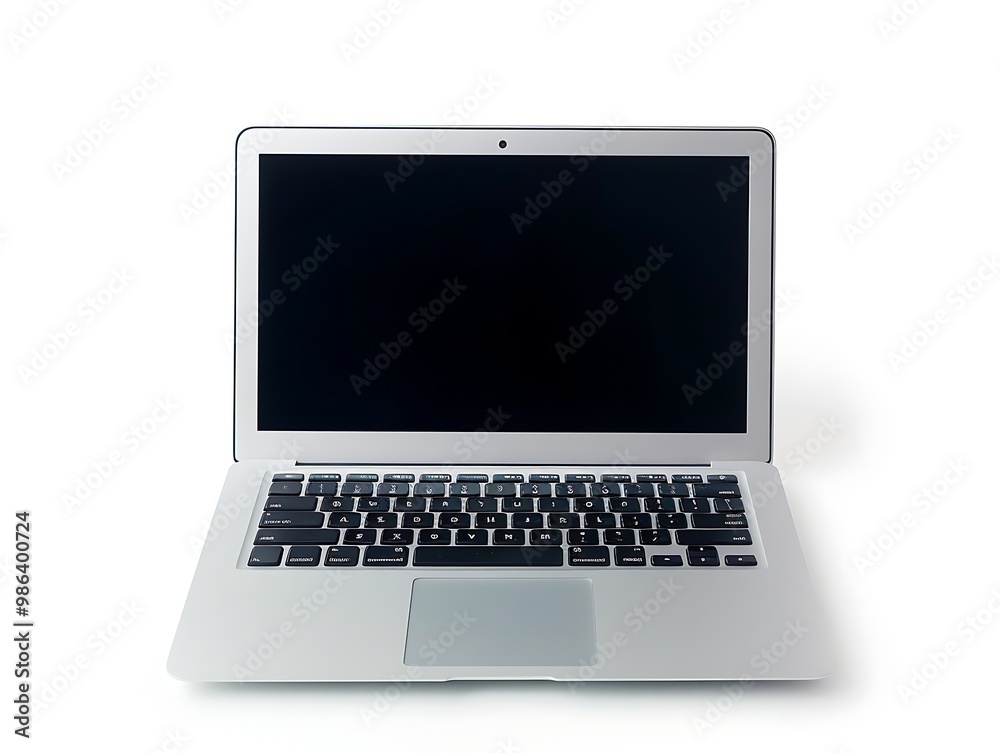 Laptop isolated on white background. 3d rendering. Laptop isolated on white background. 3d rendering.
