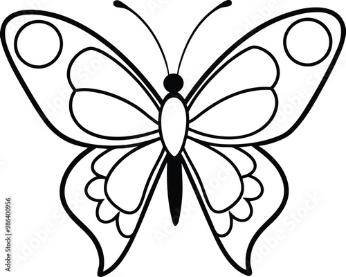 Modern Butterfly Icon Design in Stunning Vector Format
