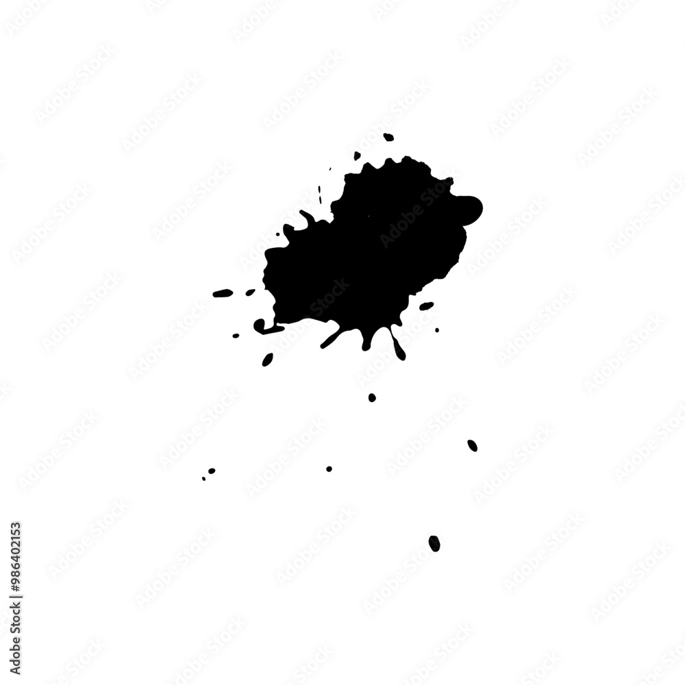 black ink splash brush drop black ink splash brush drop