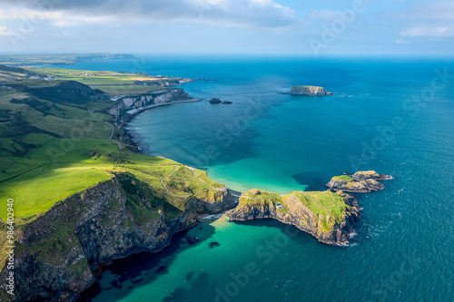 Aerial View Over Antrim Coastline, , Northern Ireland