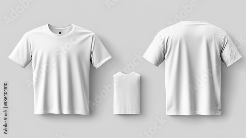 White T-shirt mockup. Generative ai transparent background