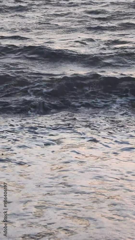 waves on the water. vertical video for social media. waves on the water. vertical video for social media.