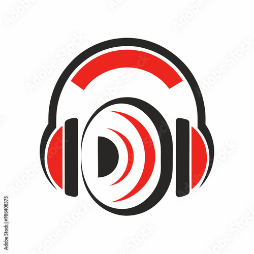 earphone logo vector illustration