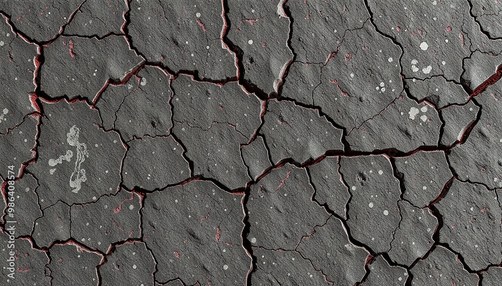 Obraz premium Weathered Tombstone with Cracks