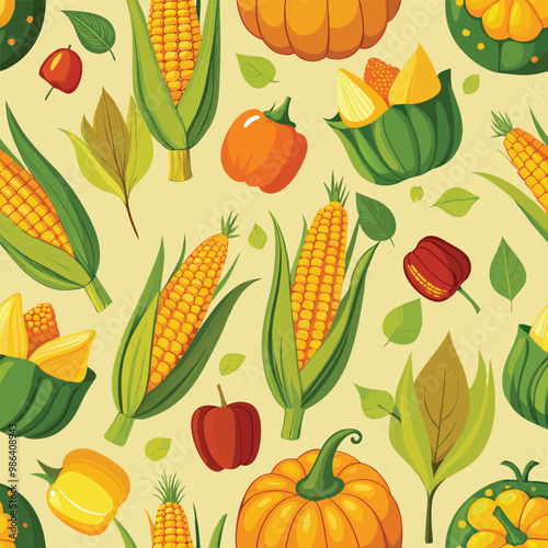 orn hand drawn vector illustration set. Isolated Vegetable engraved style object