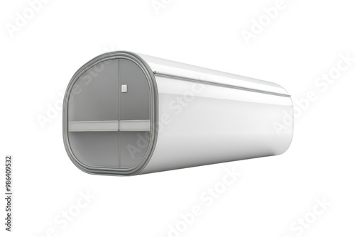 Modern rainwater harvesting system, sleek design, ecofriendly technology,Isolated on transparent background photo