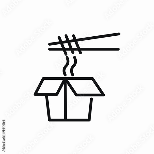 noodles package icon sign vector
