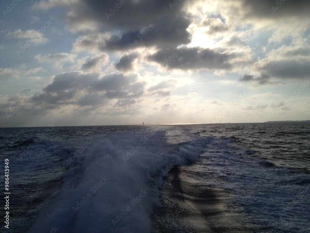 Fototapeta premium sunset over the sea