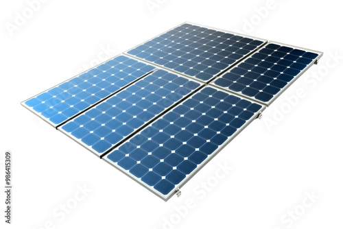 Thinfilm solar panel, ultrathin and lightweight, highly detailed,Isolated on transparent background photo