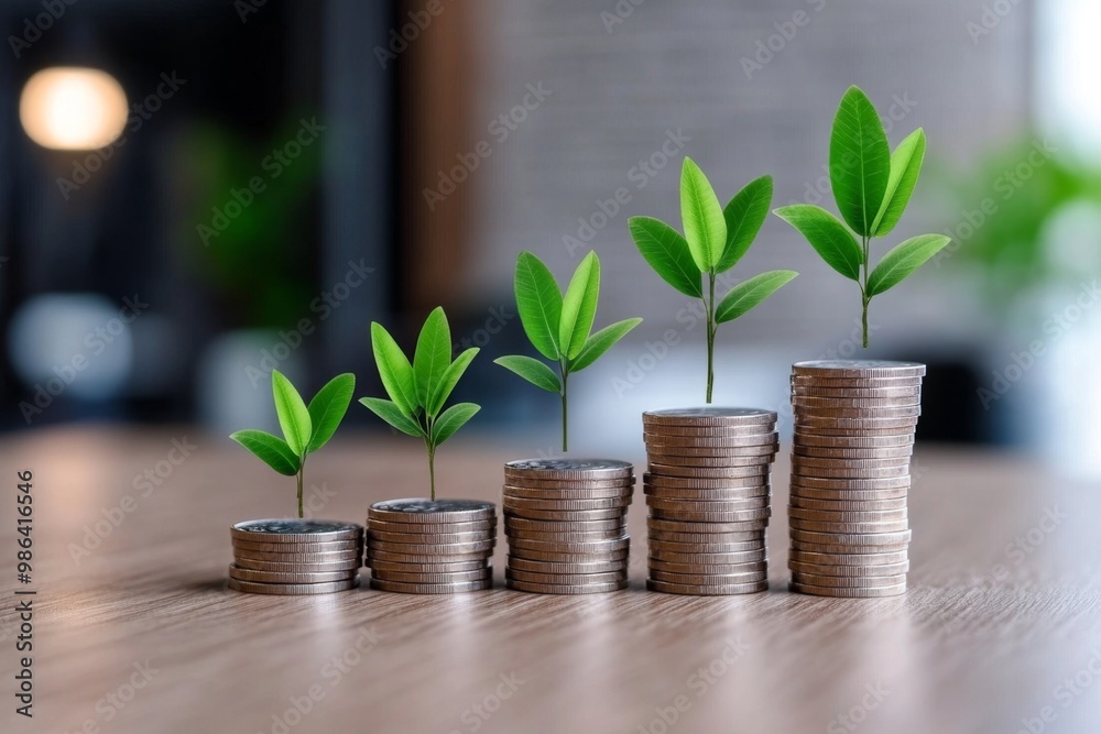 A graph showing compound interest growth, representing the long-term benefits of lump sum investments A graph showing compound interest growth, representing the long-term benefits of lump sum investments