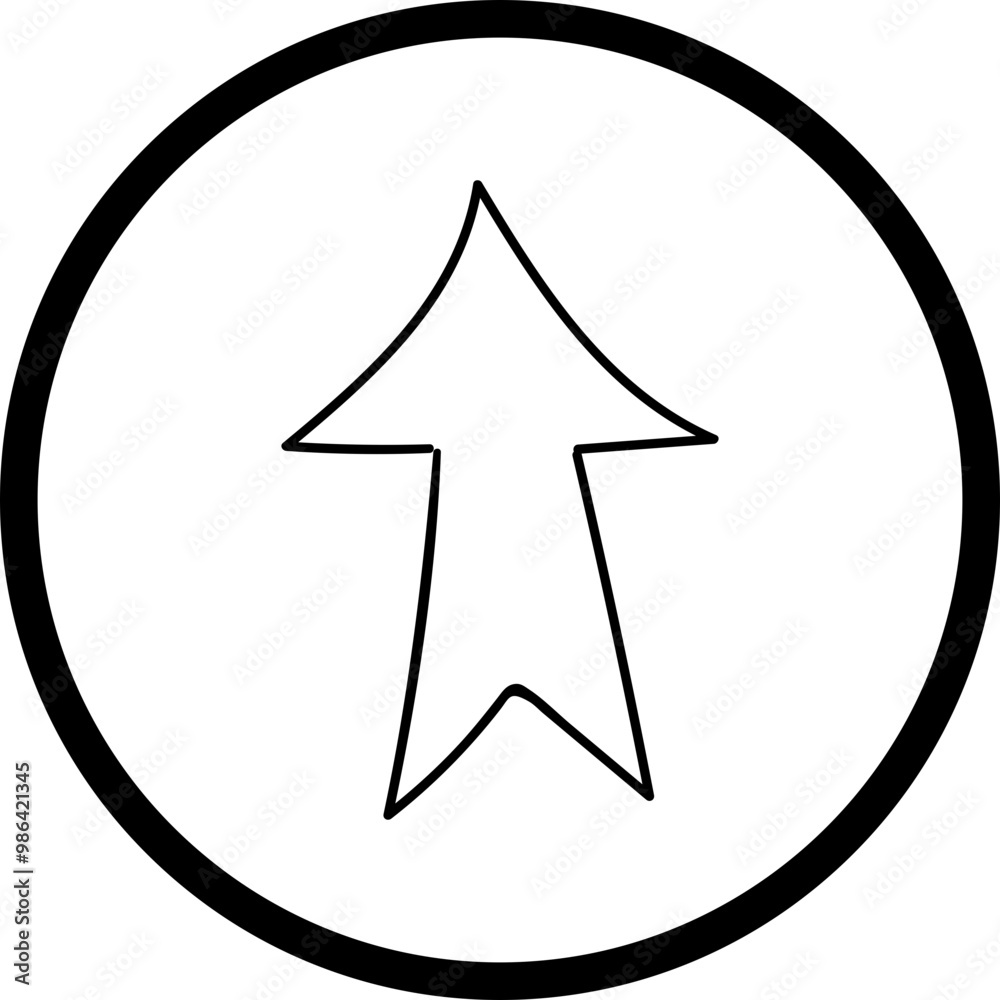 Single isolated icon with outline style icon on white background