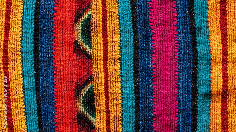 Vibrant woven textile featuring rich colors and intricate patterns, perfect for showcasing cultural artistry in design projects. Vibrant woven textile featuring rich colors and intricate patterns, perfect for showcasing cultural artistry in design projects.