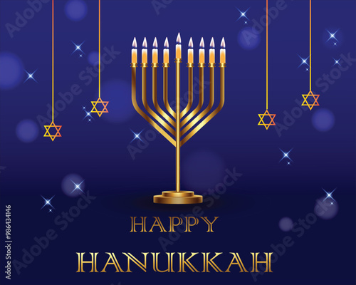 happy hanukkah design 