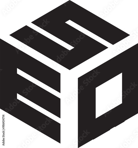 S E O design. White SEO letter. SEO, S E O letter logo design. Initial letter SEO linked circle uppercase monogram logo. S E O letter logo vector ... 