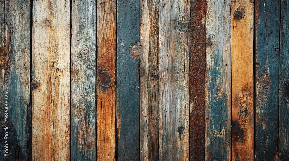 Naklejka premium Rustic wood grain background with a natural, earthy feel