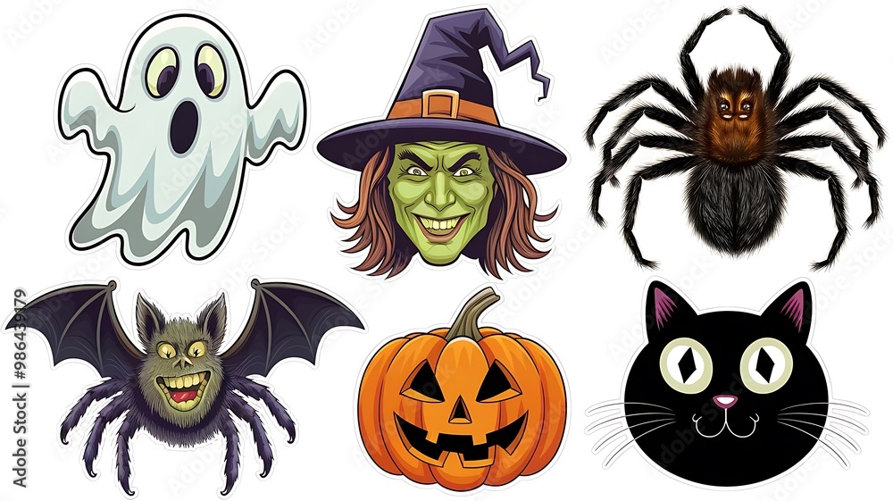 Halloween Element Sticker Set