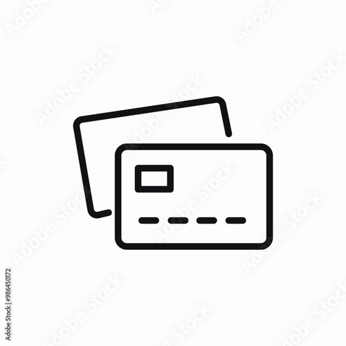 bank card money finance icon sign vector