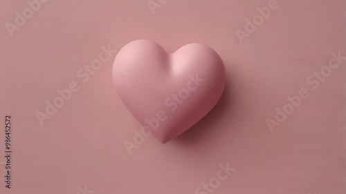 Pink Heart on a Pink Background