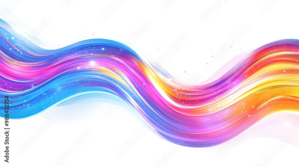 Vibrant Curved Streaks of Light in Various Colors, Abstract Digital Art Piece for Technology and Innovation Concepts Generative AI Vibrant Curved Streaks of Light in Various Colors, Abstract Digital Art Piece for Technology and Innovation Concepts Generative AI