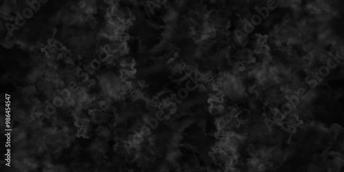 Abstract black fog design with smoke texture overlays. fume overlay design. background with smoke on black and Fog and smoky effect for photos design. Misty fog effect and Isolated black background.	