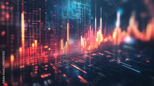 Abstract Background for Finance and Business Use Generative AI