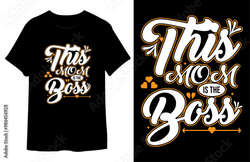 Happy Boss Day T Shirt Design. Best Typography Vector T shirt Design.
