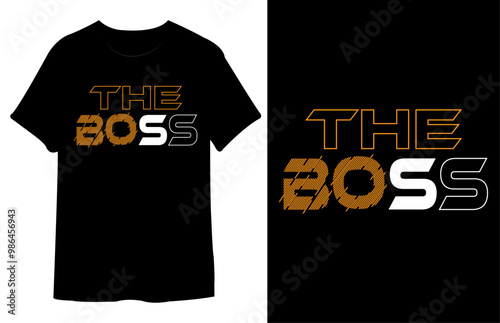 Happy Boss Day T Shirt Design. Best Typography Vector T shirt Design.