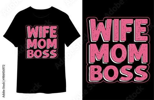 Happy Boss Day T Shirt Design. Best Typography Vector T shirt Design.
