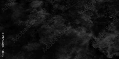 Abstract black fog design with smoke texture overlays. fume overlay design. background with smoke on black and Fog and smoky effect for photos design. Misty fog effect and Isolated black background.	