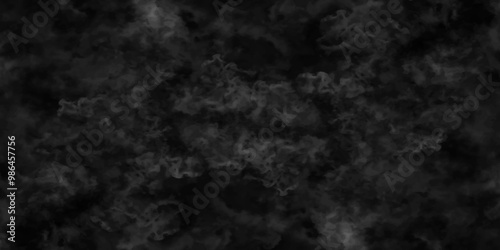 Abstract black fog design with smoke texture overlays. fume overlay design. background with smoke on black and Fog and smoky effect for photos design. Misty fog effect and Isolated black background.	