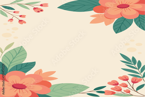 background with flowers