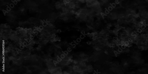 Abstract black fog design with smoke texture overlays. fume overlay design. background with smoke on black and Fog and smoky effect for photos design. Misty fog effect and Isolated black background.	