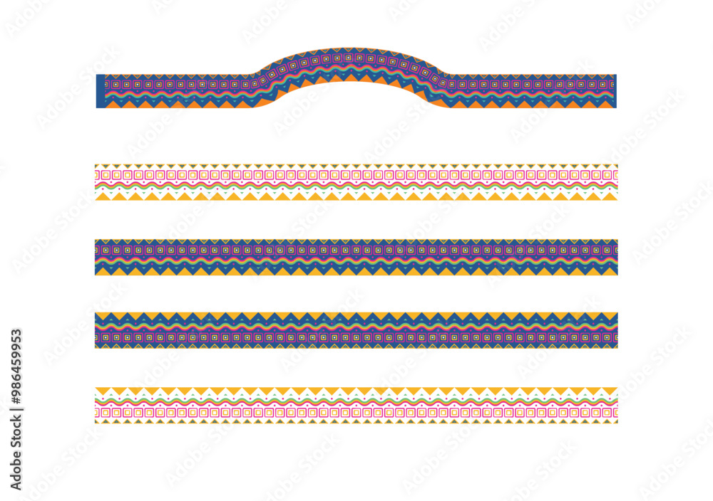 African decorative stripe, a flexible non expanded brush for shaping and expanded for immediate usage